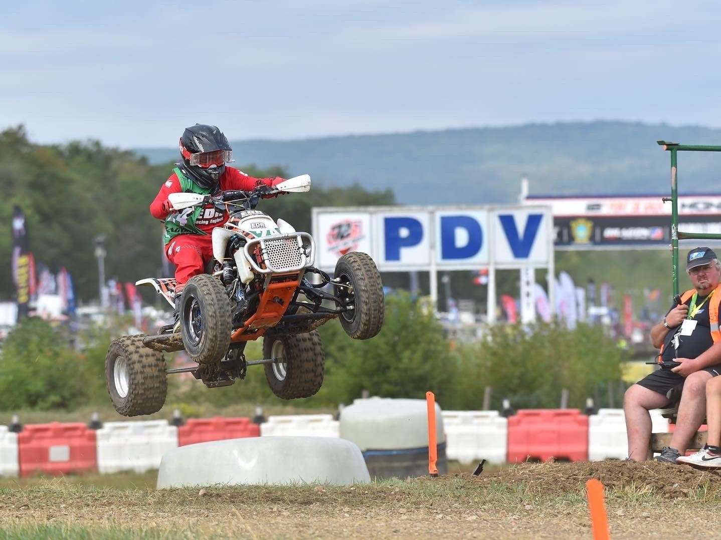 Quad bike racer Seth Terrell in France