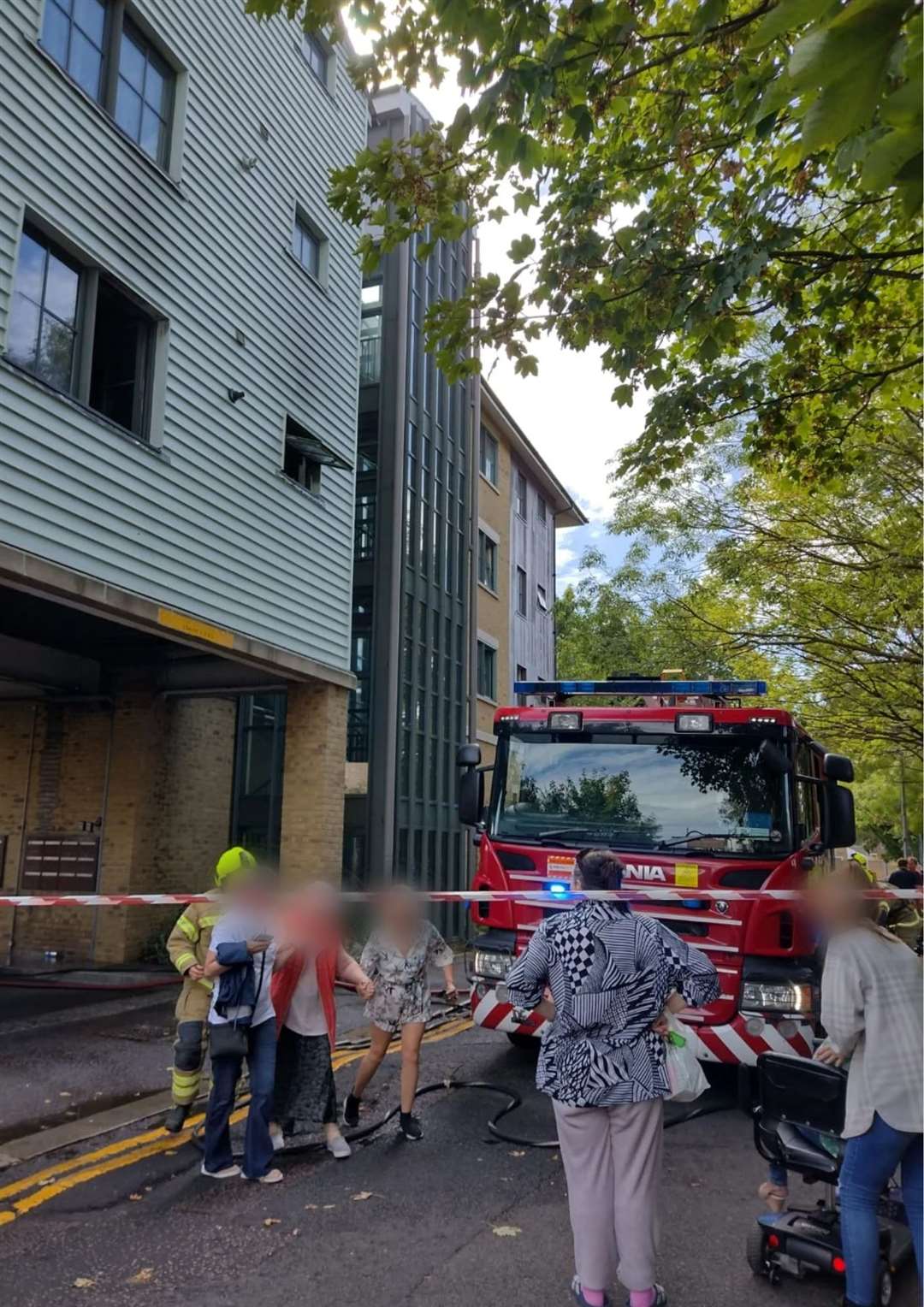 The fire took place in a flat in Wood Street, Sheerness