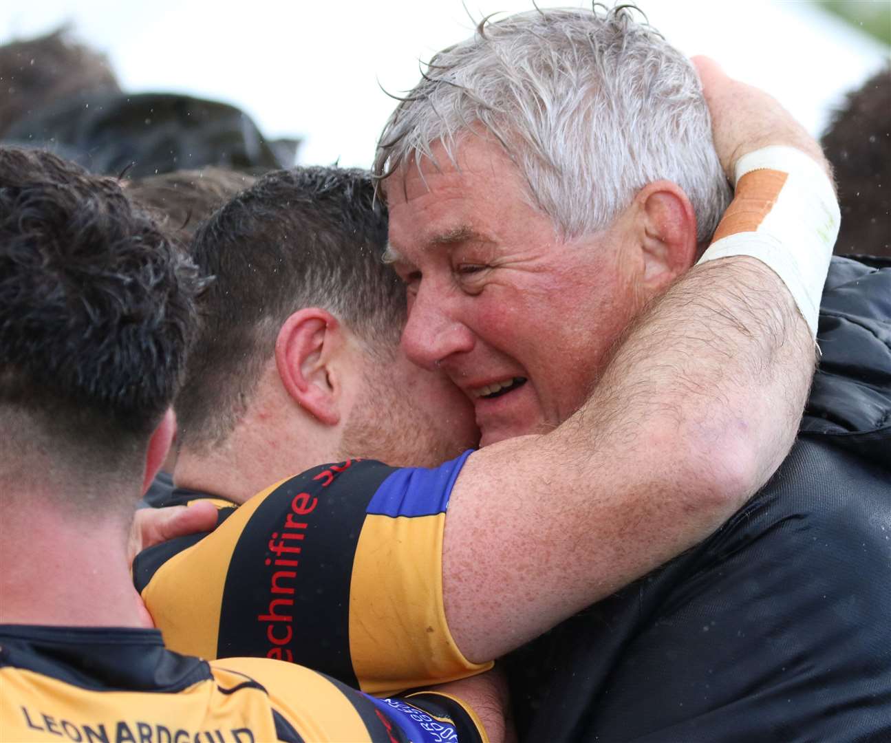 Canterbury chairman Giles Hilton celebrates beating Chester in last season's National 2 play-off to win promotion Picture: Kent Sports Images