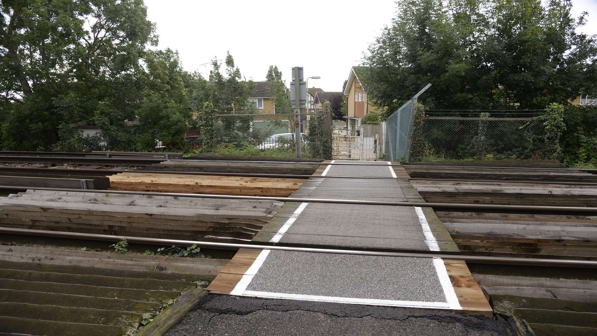 The Glebe Way crossing where Sacha Wheeler died