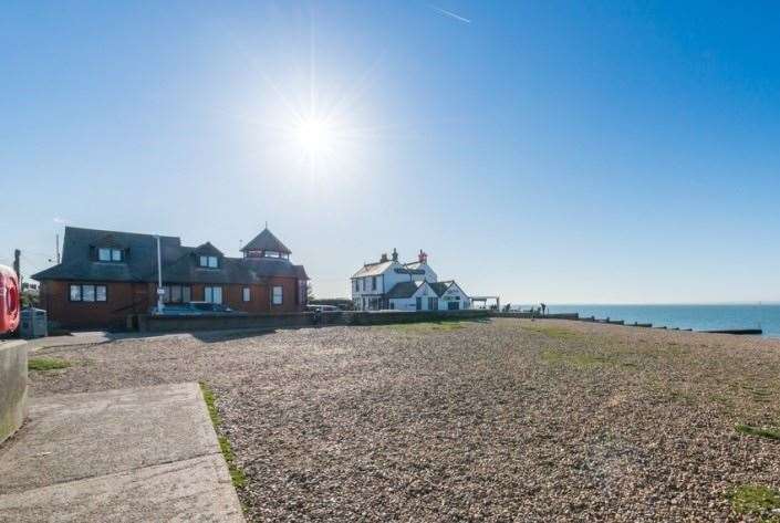 You couldn't get closer to the beach - or the pub. Picture: Woodward and Bishopp