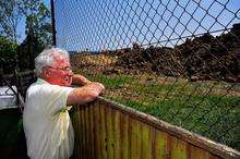 Colin Friend in the garden of his Highfield Road home