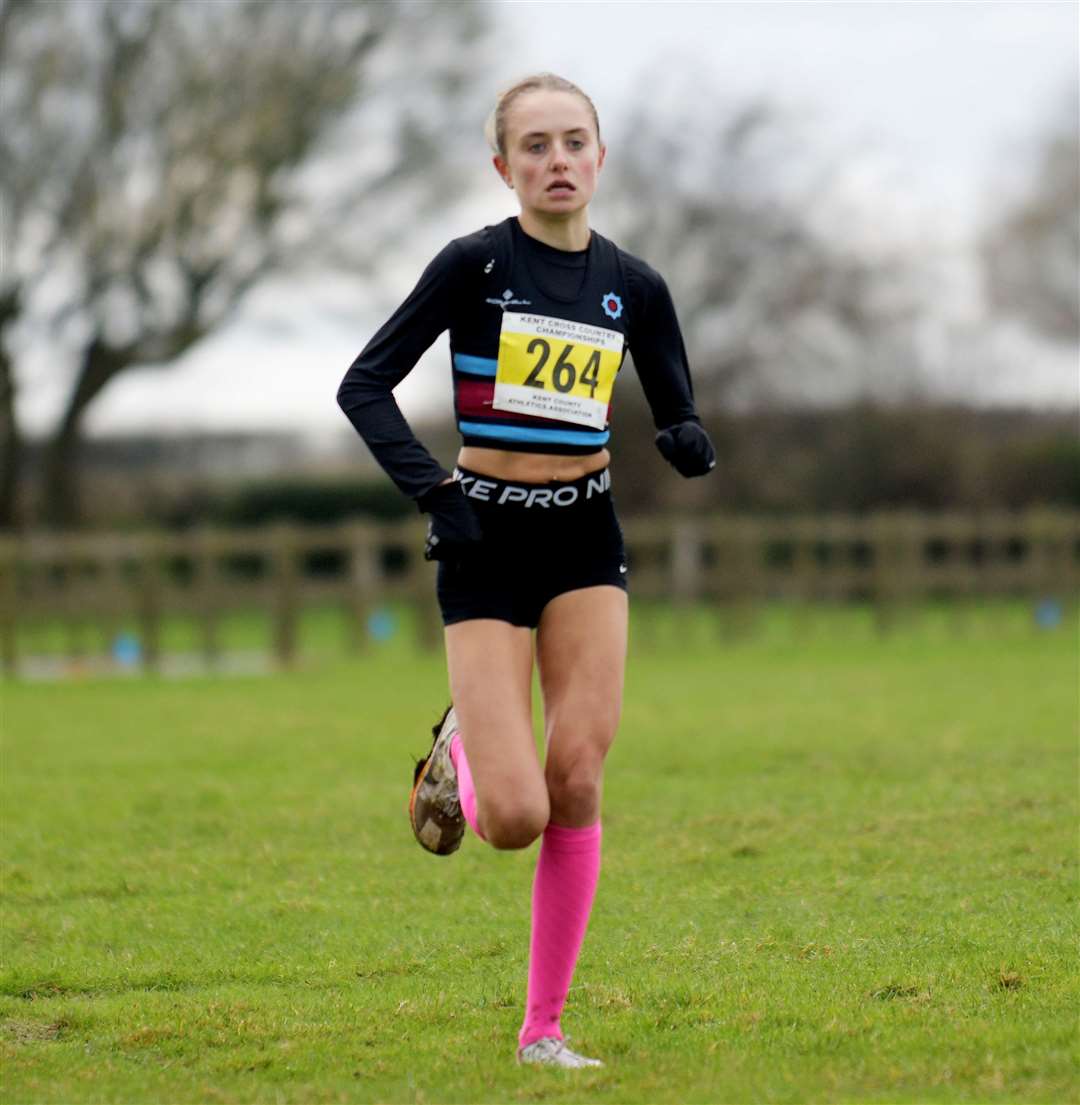 Eliza Nicholson was one of Blackheath & Bromley’s winners on Saturday with victory in the under-17 women’s race. Picture: Barry Goodwin