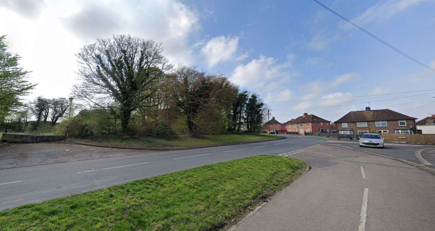 Emergency gasworks have closed Ackholt Road in Aylesham. Picture: Google