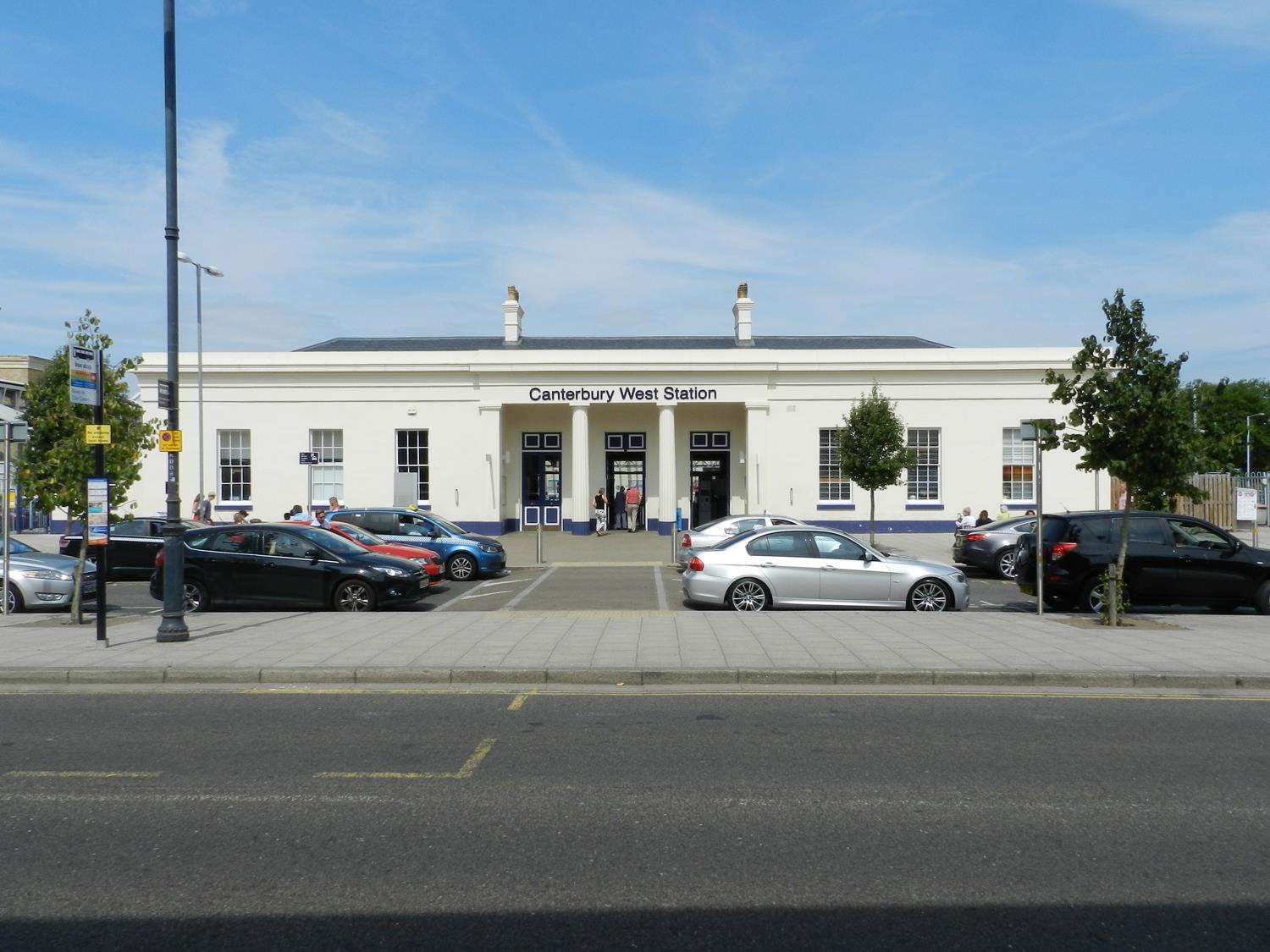 The car park will be built to the left of Canterbury West station