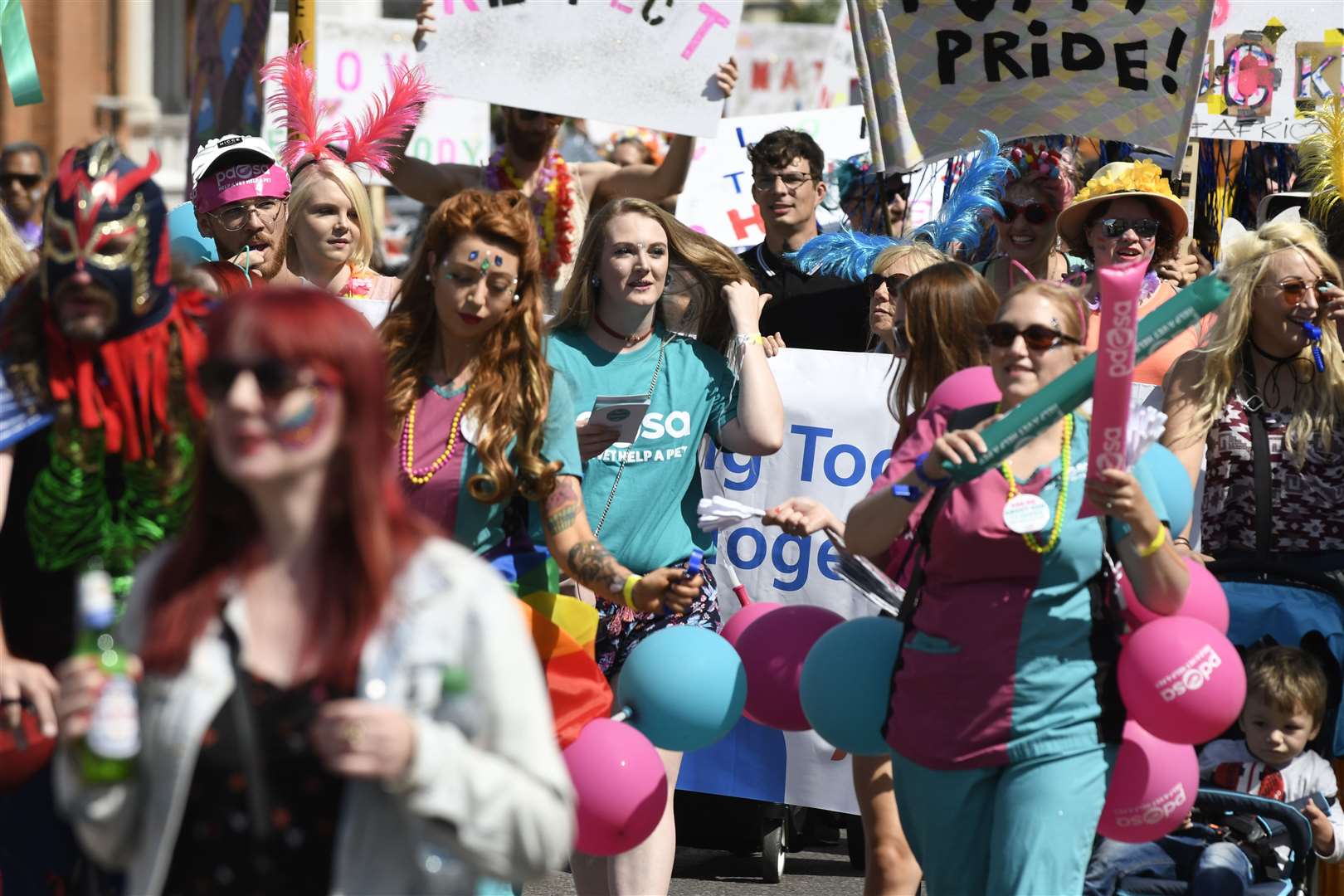 Walpole Bay Hotel, Margate. Pride Parade..Picture: Tony Flashman. (8495610)