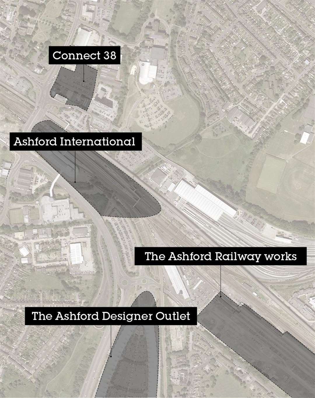 A map of the site