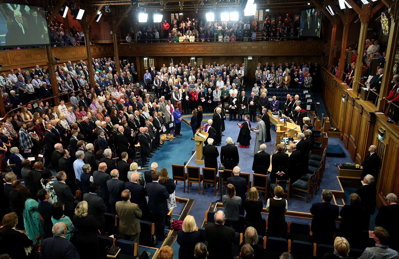 The opening ceremony of the 2019 General Assembly at the Assembly Hall in Edinburgh (Jane Barlow/PA)