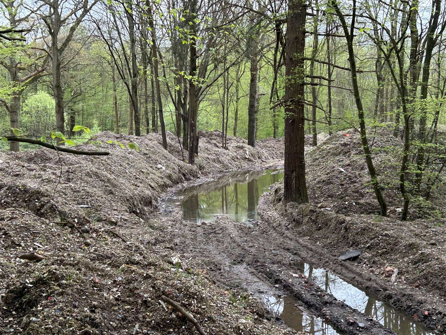 Some sections of the plot contain rubbish up to 25ft deep.