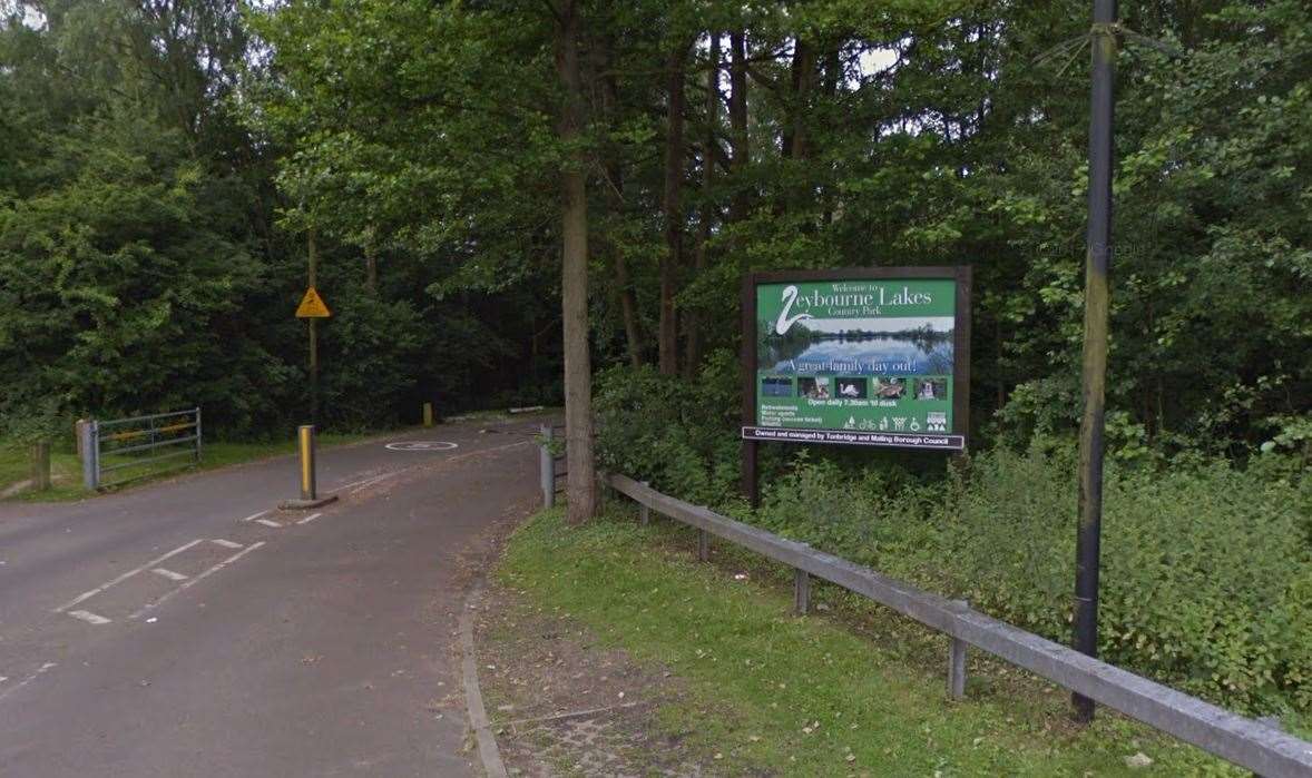 Leybourne Lakes Country Park is making its car park cashless. Picture: Google Street View