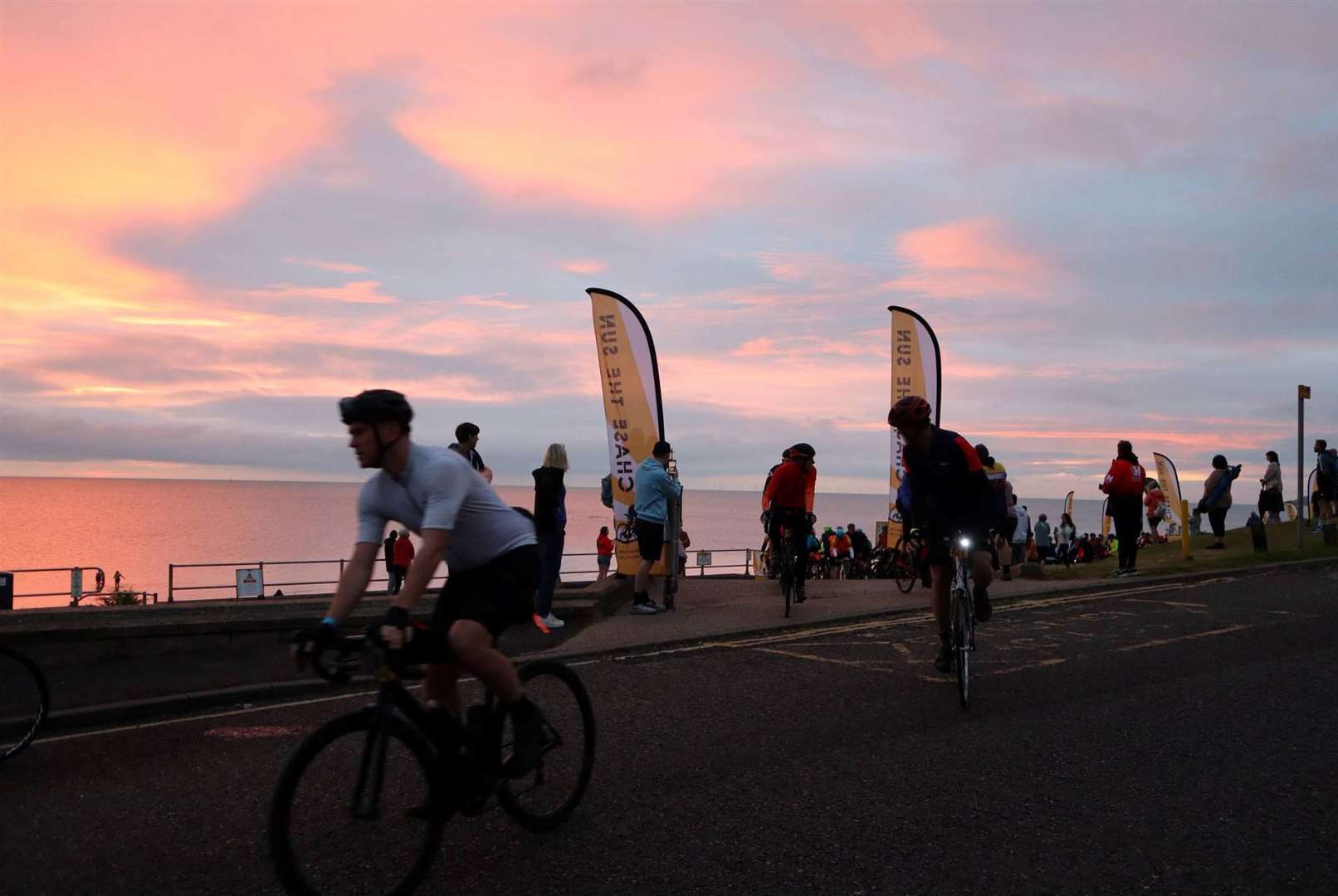 Nine hundred cyclists took part in the annual Chase the Sun bike ride from Minster to Weston-super-Mare. Picture: John Nurden