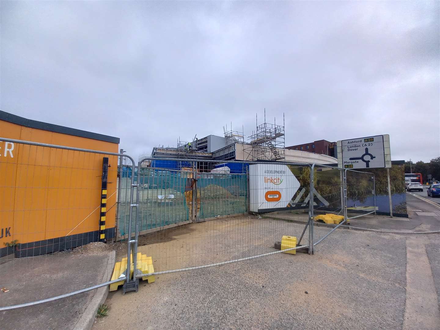 The development, opposite Sainsbury's, has been delayed