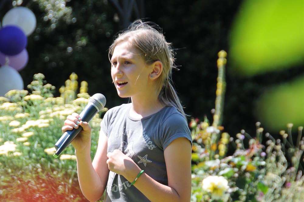 Amber performing at Whitstable's Got Talent