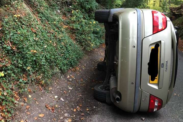 The scene of the crash, in Holly Hill