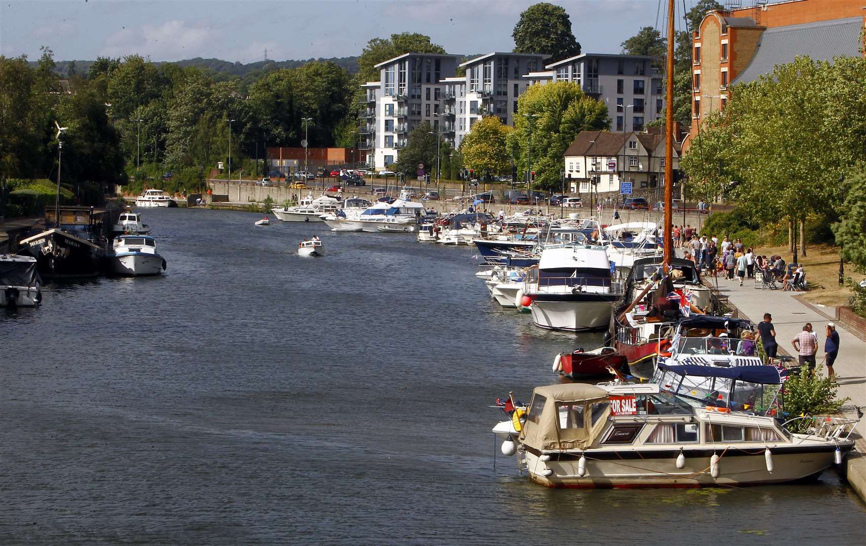 The River Medway flows through the centre of Maidstone. Picture: Sean Aidan