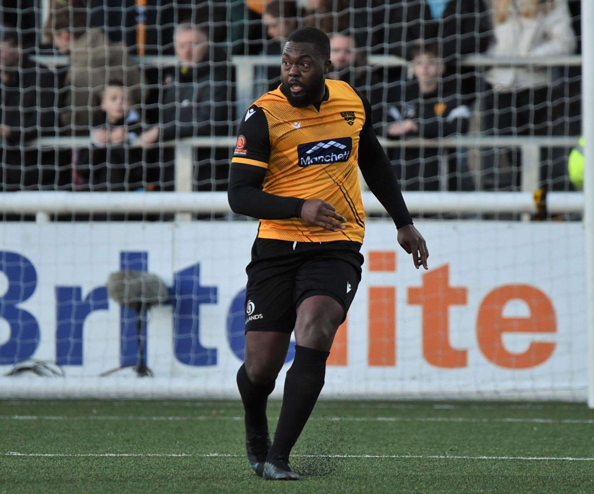 Jerome Binnom-Williams went off with an ankle injury shortly before Dagenham's winner. Picture: Steve Terrell