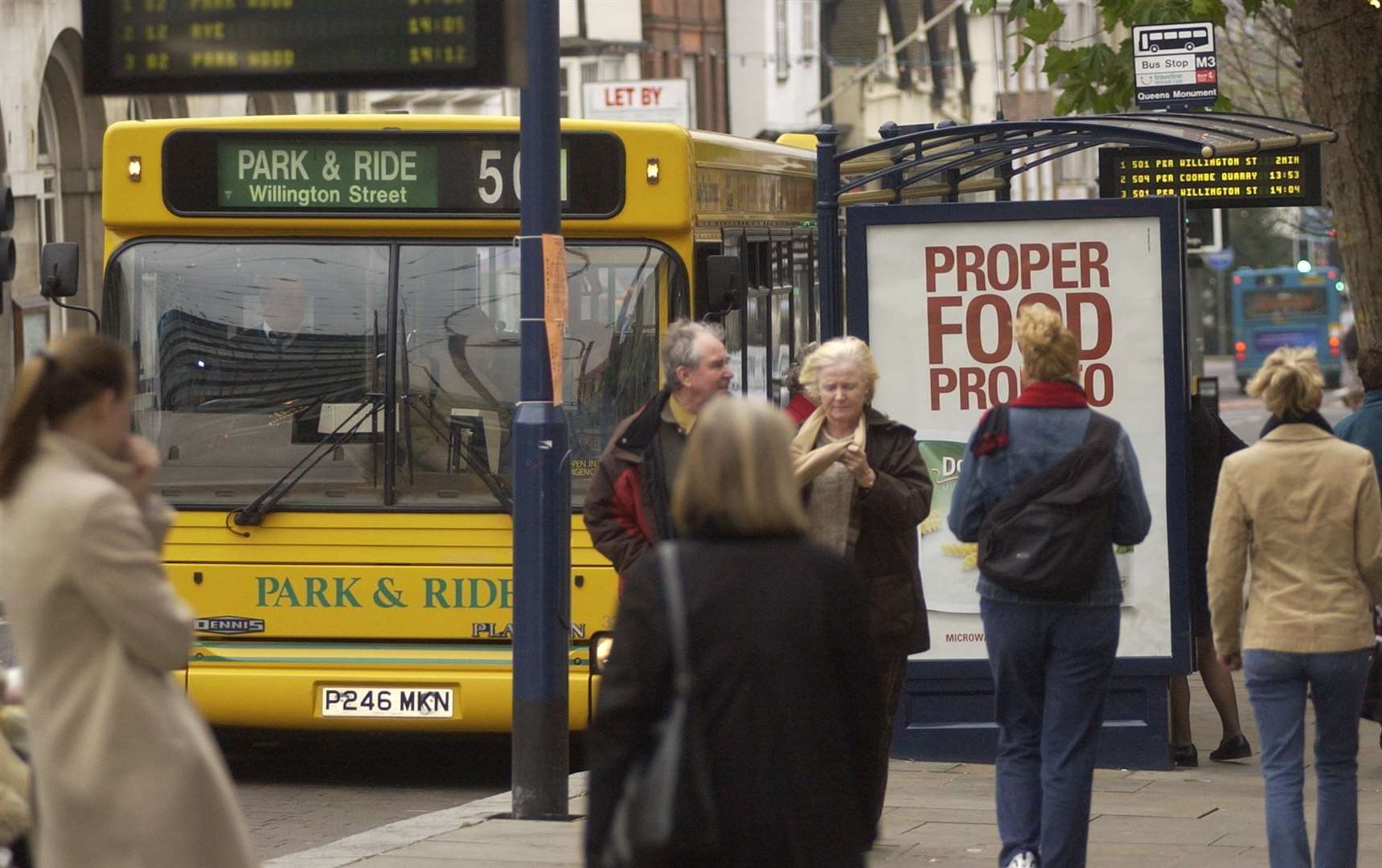 The yellow Park and Ride buses were a familiar site in Maidstone during the noughties