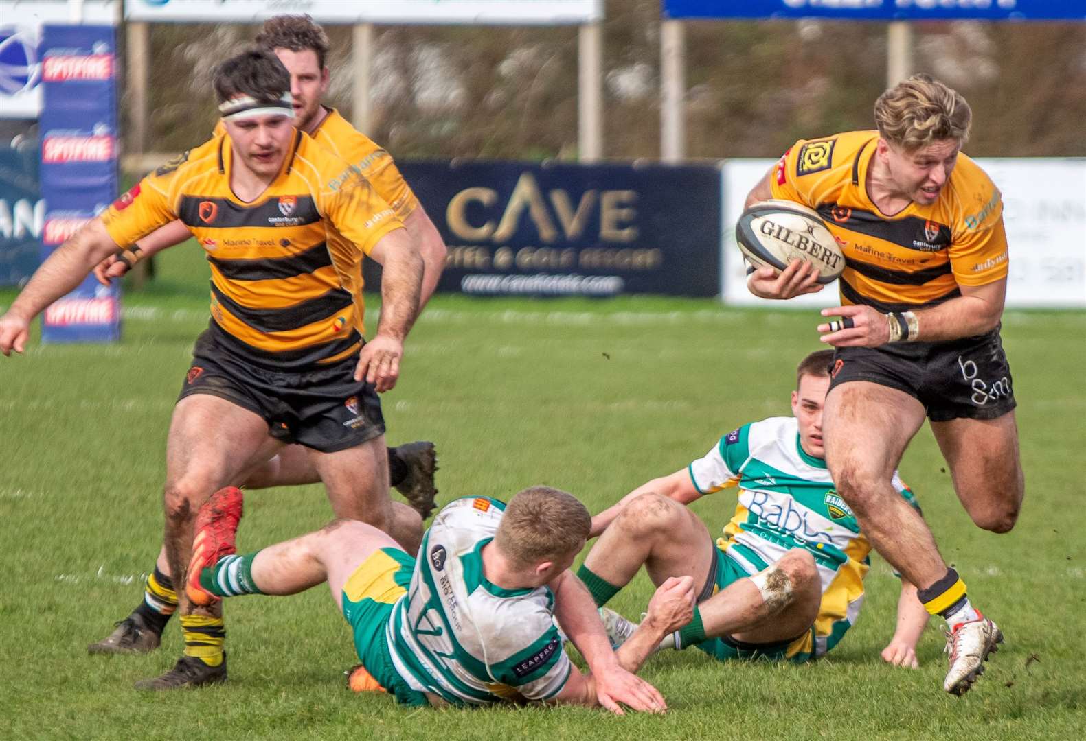 Canterbury’s Alfie Orris in control during Saturday's win against Guernsey. Picture: Phillipa Hilton