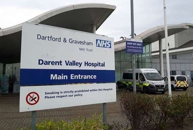 Edwards was en route to the A&E department at Dartford's Darent Valley Hospital when the incident happened