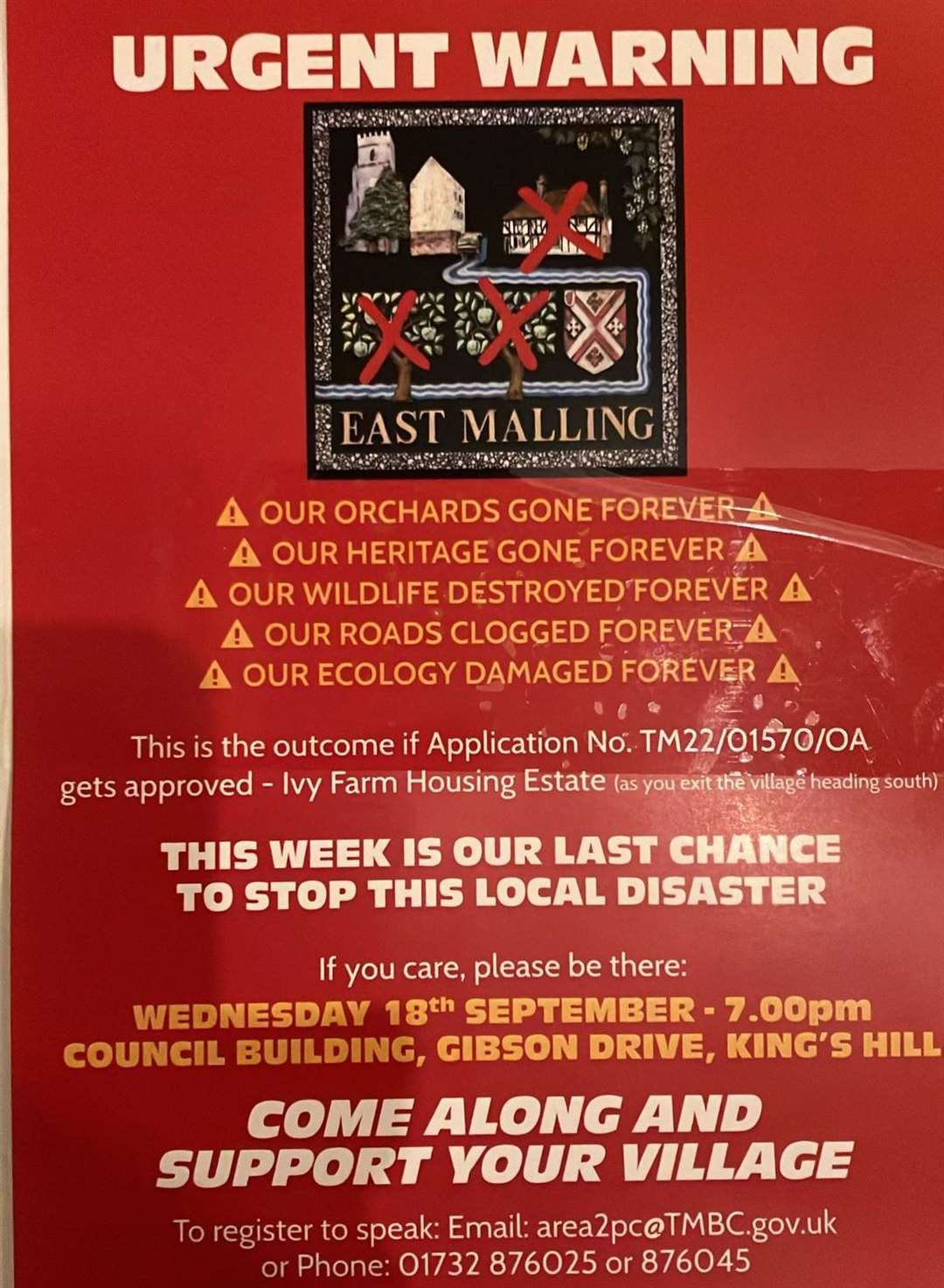 A leaflet in opposition to the development is being delivered to 1,000 homes in the area this weekend