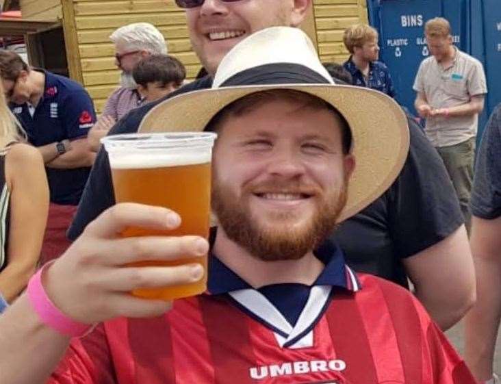 Rhys Griffiths raises a pint to England's efforts in the 2018 World Cup, where the team defied expectations to reach the semi-final