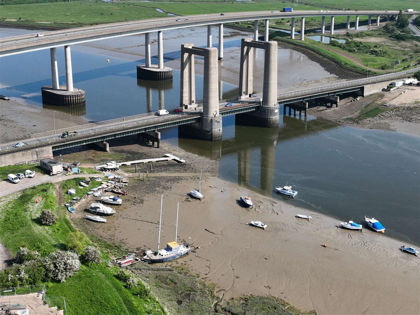 Kingsferry Bridge cable repairs will be completed over the Kent school half-term. Picture: Network Rail