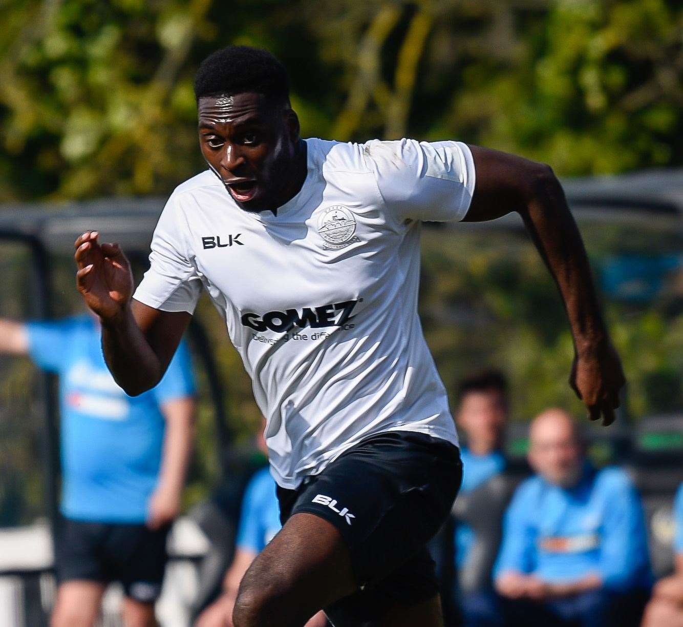 Dover forward Inih Effiong. Picture: Alan Langley