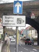 DRIVERS BEWARE: The warning sign at Chatham's Luton Arches