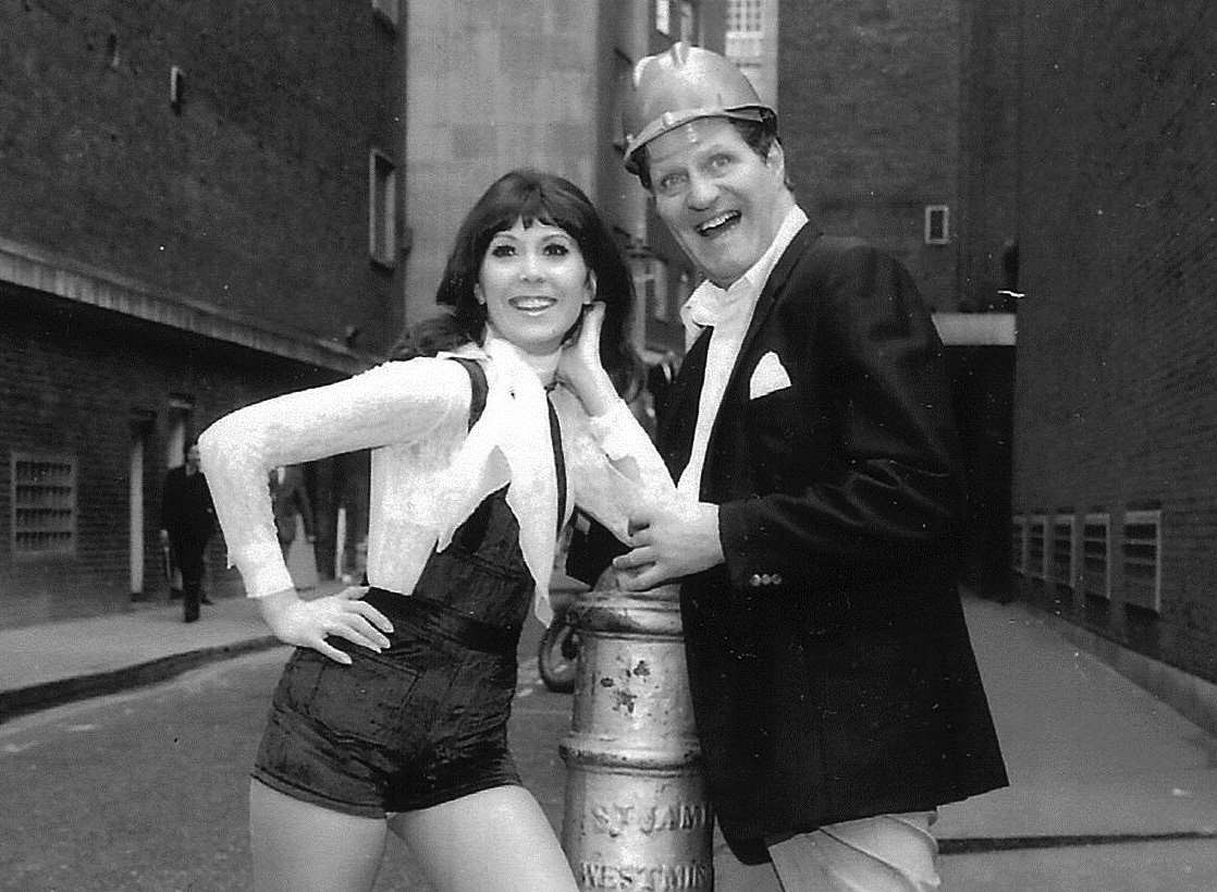 Back in the day... Anita with legendary comedian Tommy Cooper