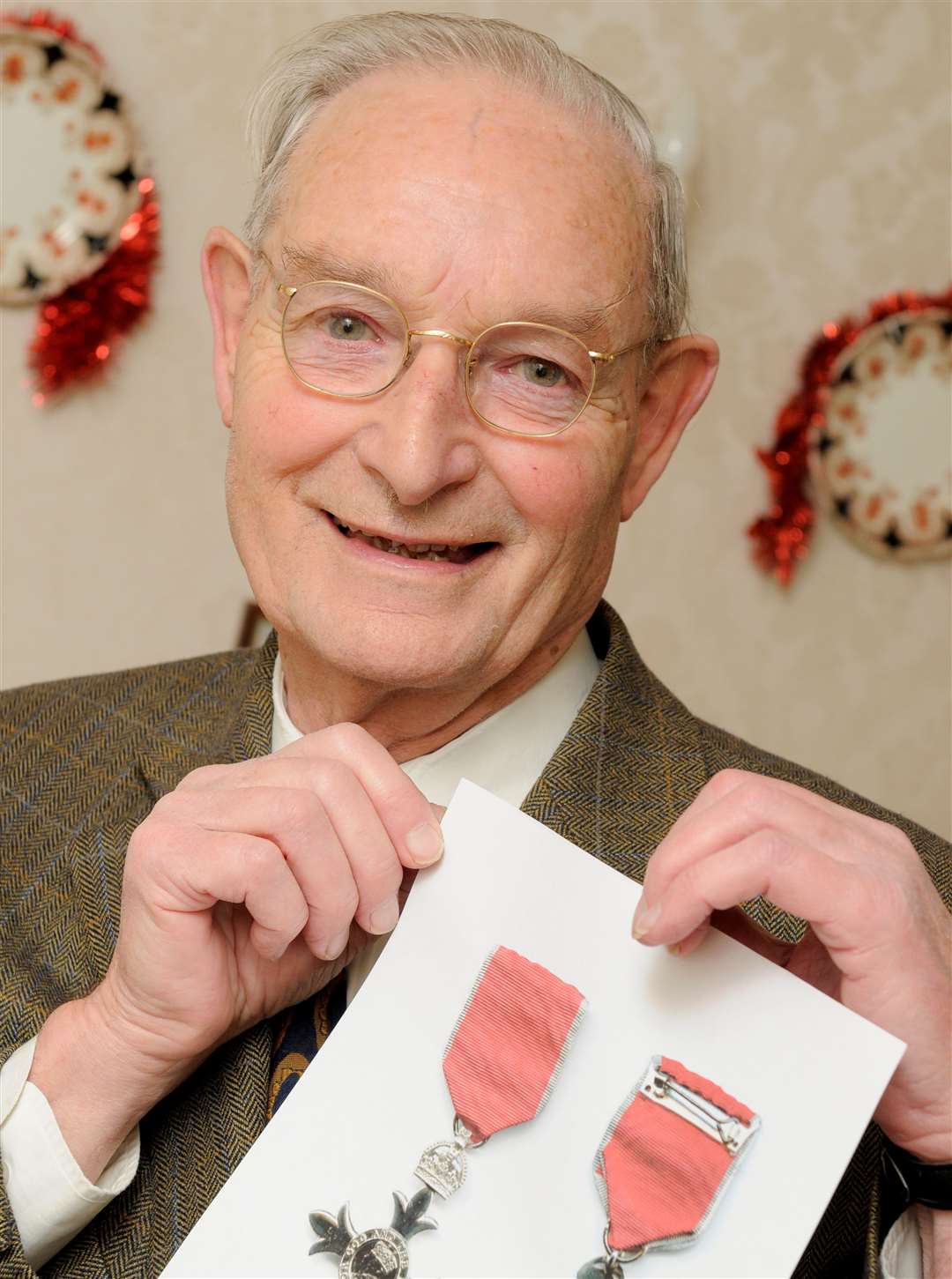 Peter received an MBE for his services to the community in 2009. Picture: Andy Payton