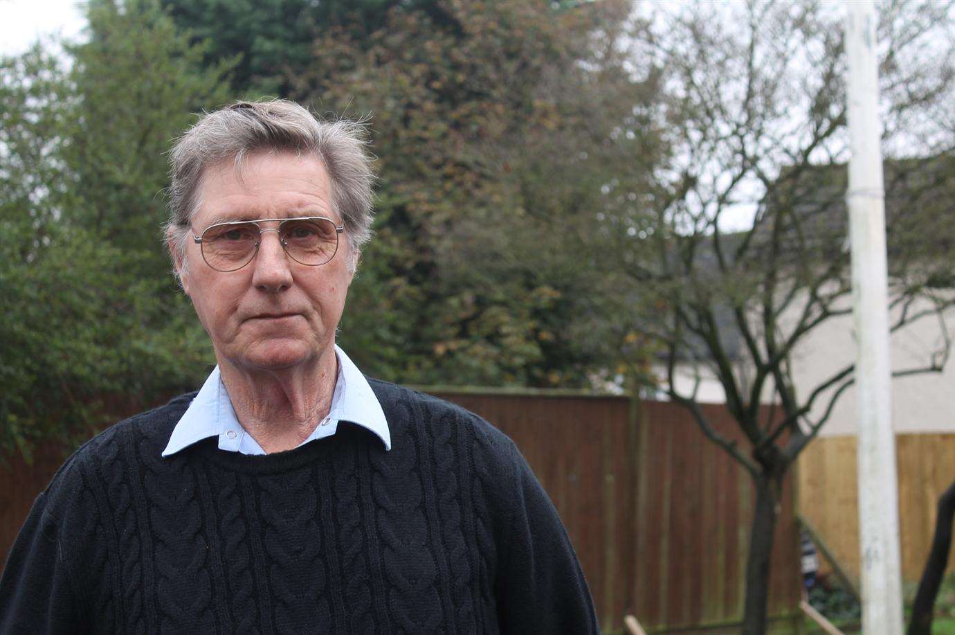 Cllr Mike Taylor found the burned flag outside Borough Green library