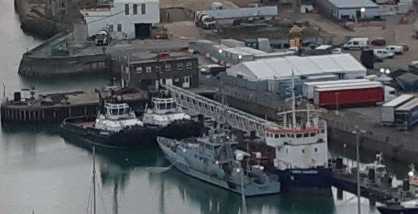 Dover Western Docks is where rescued asylum seekers are first brought. Library image, KMG