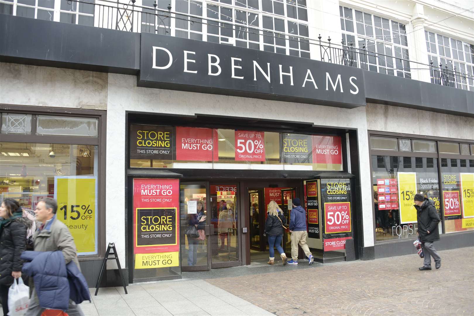 Debenhams, in Sandgate Road, Folkestone. Picture: Paul Amos