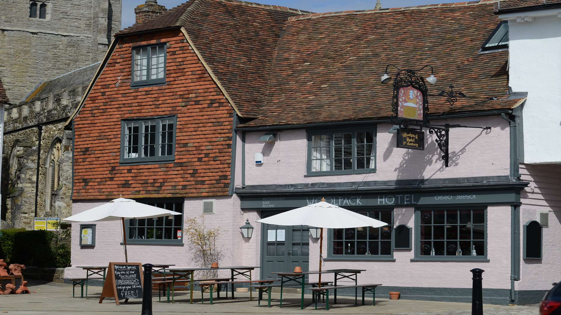 The Woolpack Hotel in Tenterden High Street. Picture: Gary Browne