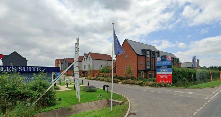 Children were reportedly approached on the Chilmington Lakes development. Photo: Google Street View