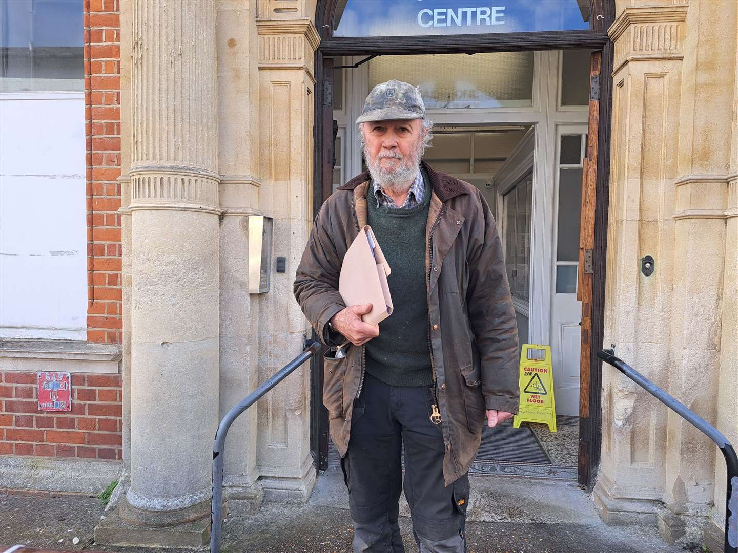 Rob Schroeder outside the hearing in Marsham Street