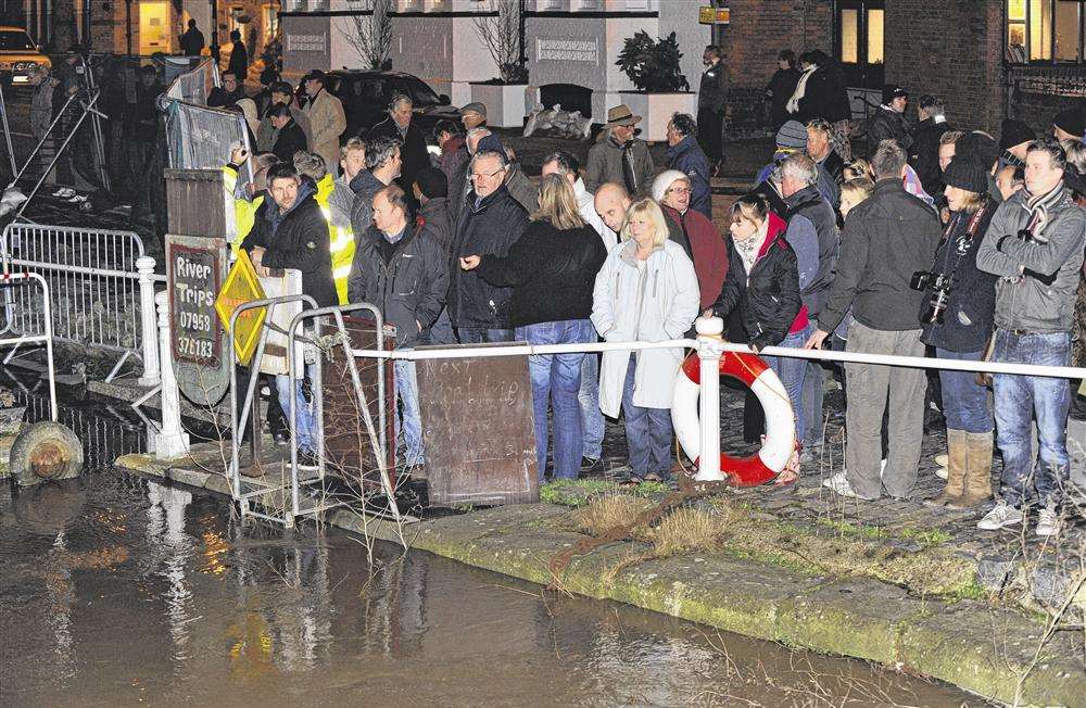 Flooding at Sandwich last year