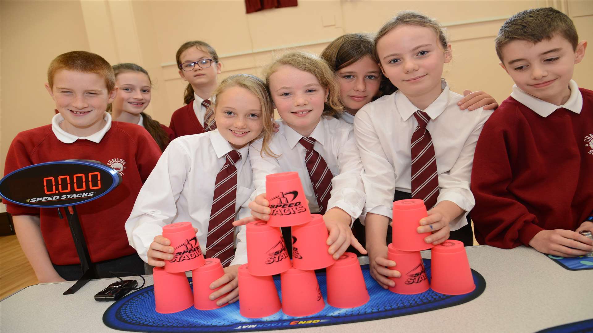 Pupils at Challock Primary School in November