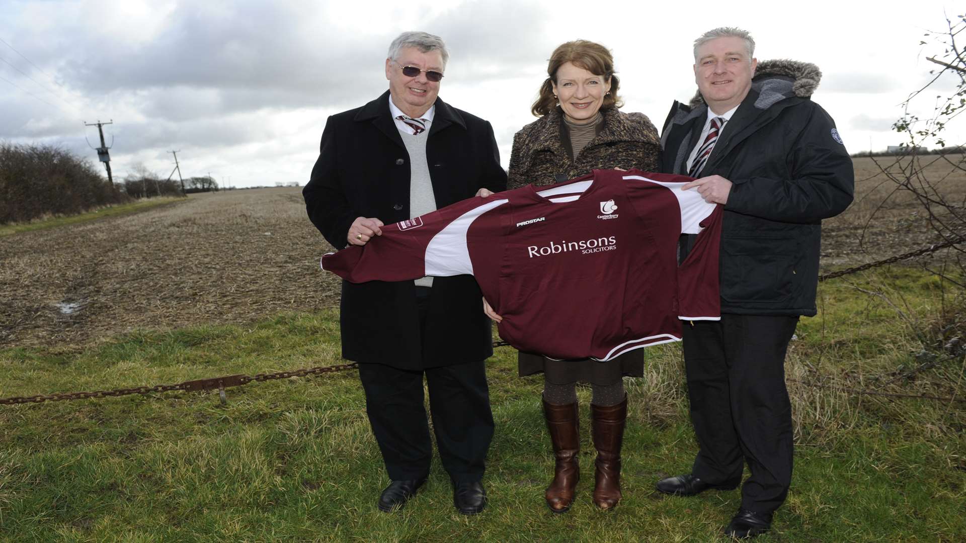 Vice chairman Kieth Vaughan, Robinson Solicitors' Sandra Worth and chairman Tim Clark