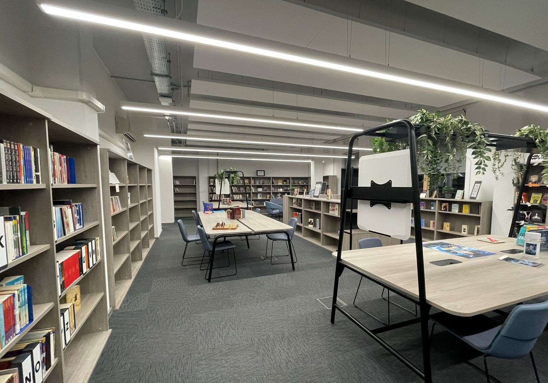 The new school library