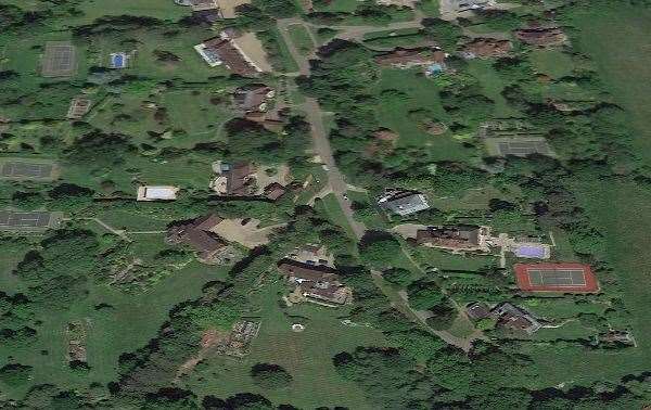 Aerial view of The Midway, Tunbridge Wells. Picture: Google