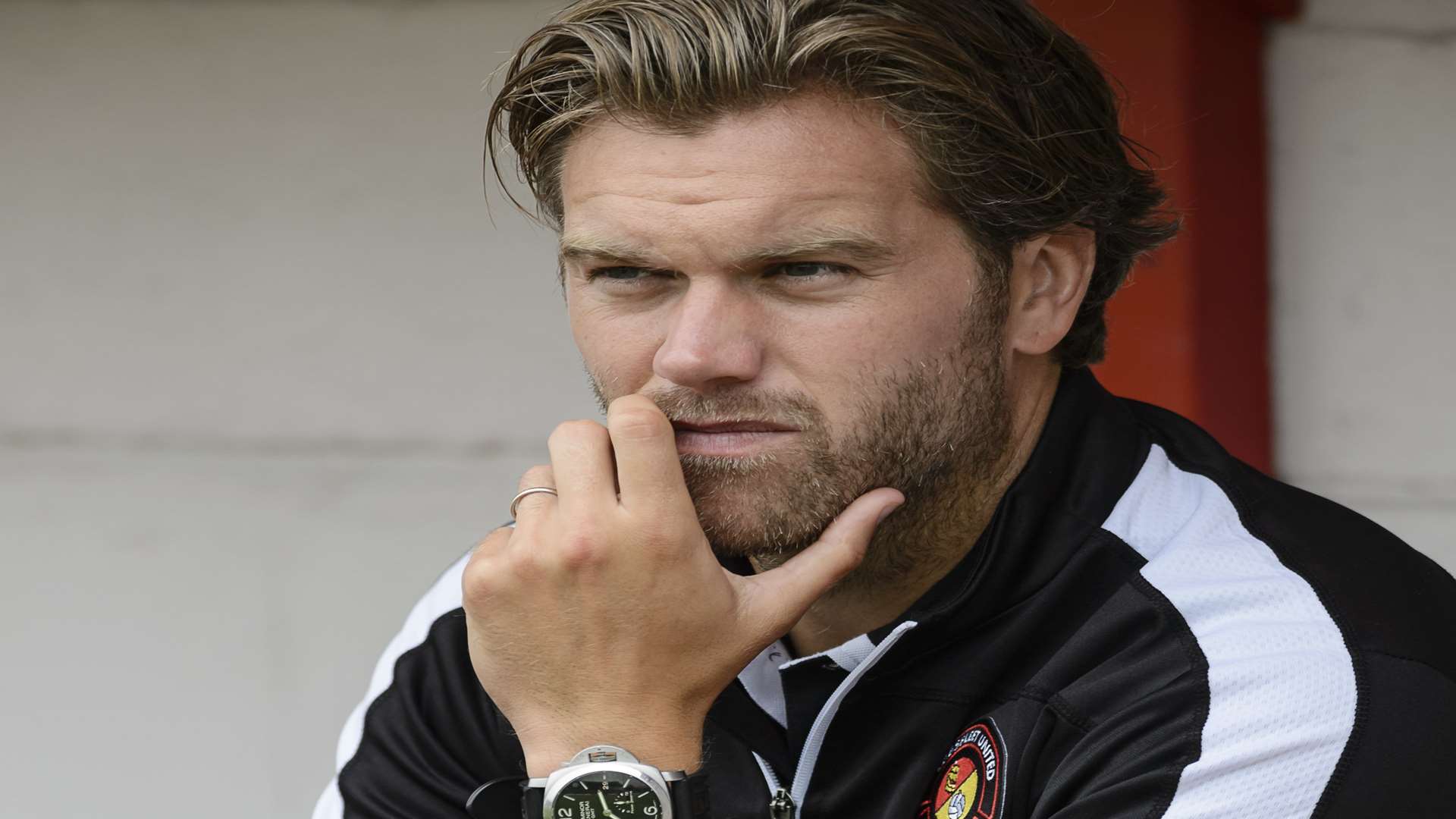 Ebbsfleet manager Daryl McMahon Picture: Andy Payton