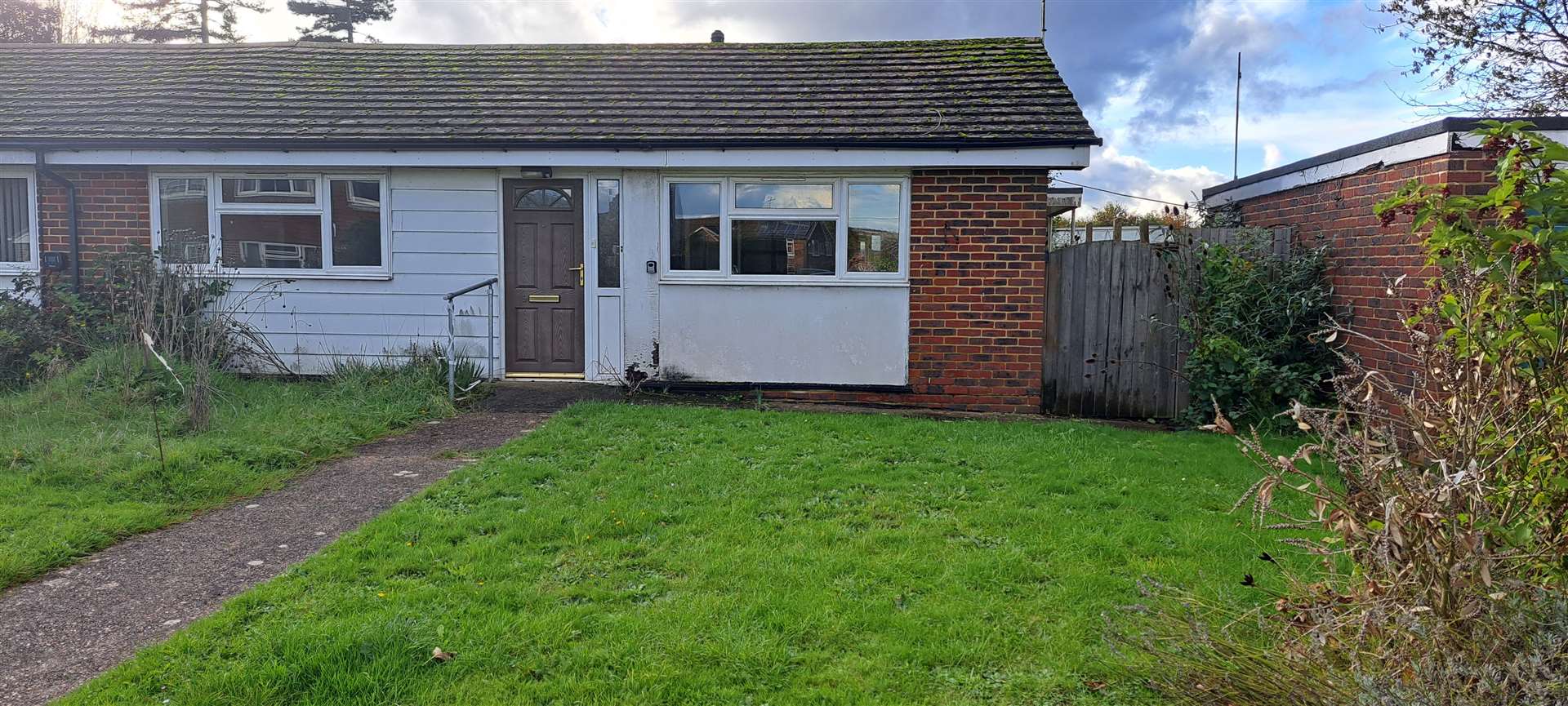 The empty bungalow in Brogden Crescent