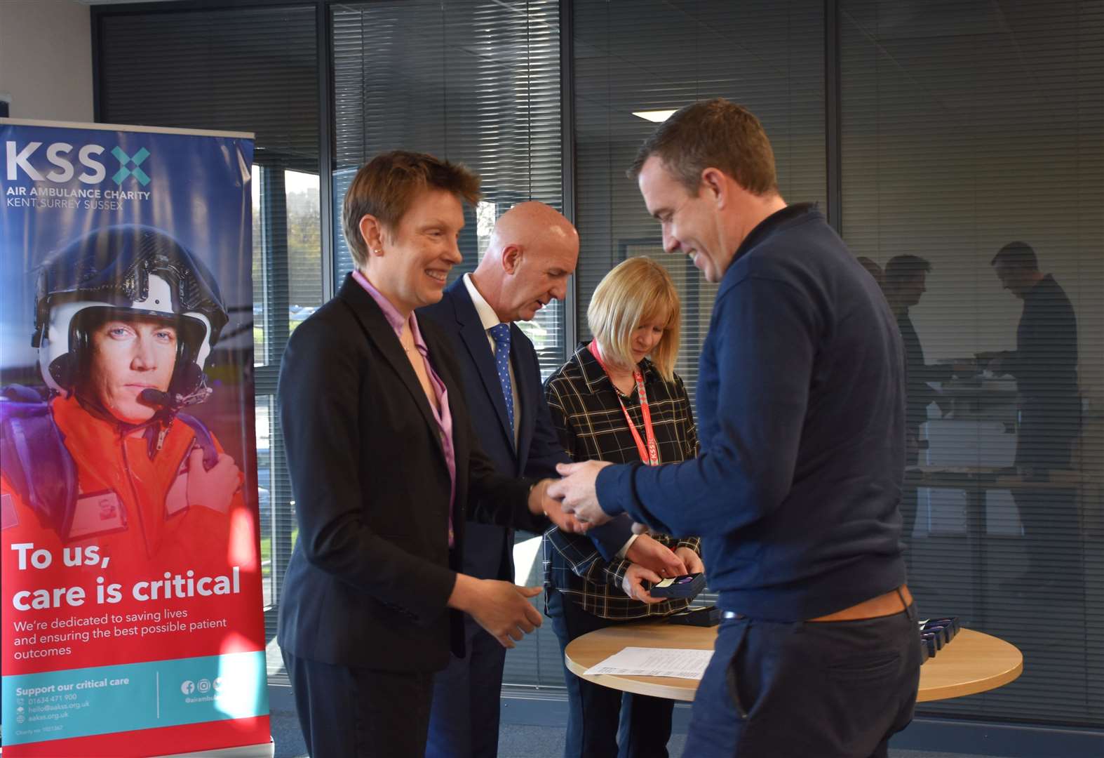 Chatham and Aylesford MP Tracey Crouch was asked to present the awards after campaigning for them to get them. Picture: KSS Air Ambulance