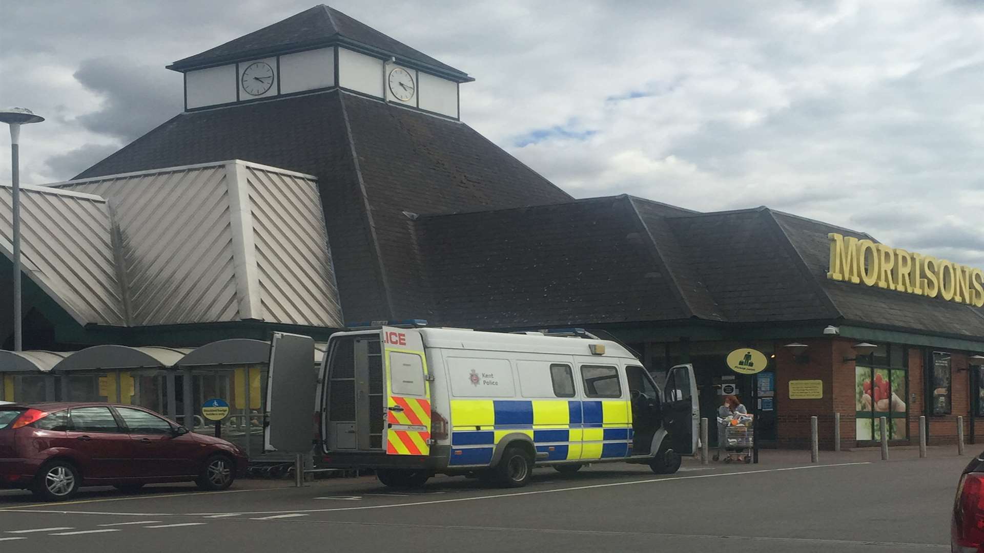 Police arrested the men outside Morrisons on Sutton Road