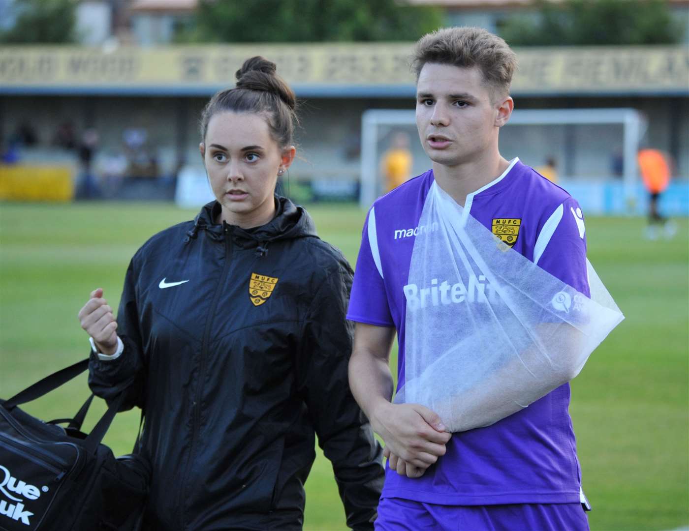 Jake Embery broke his collarbone at Folkestone Picture: Steve Terrell