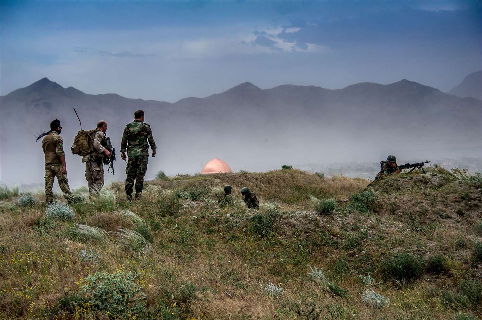 Credit: British Army/Royal Gurkha Rifles: Gurkhas from Shorncliffe in Folkestone on tour in Afghanistan 2016