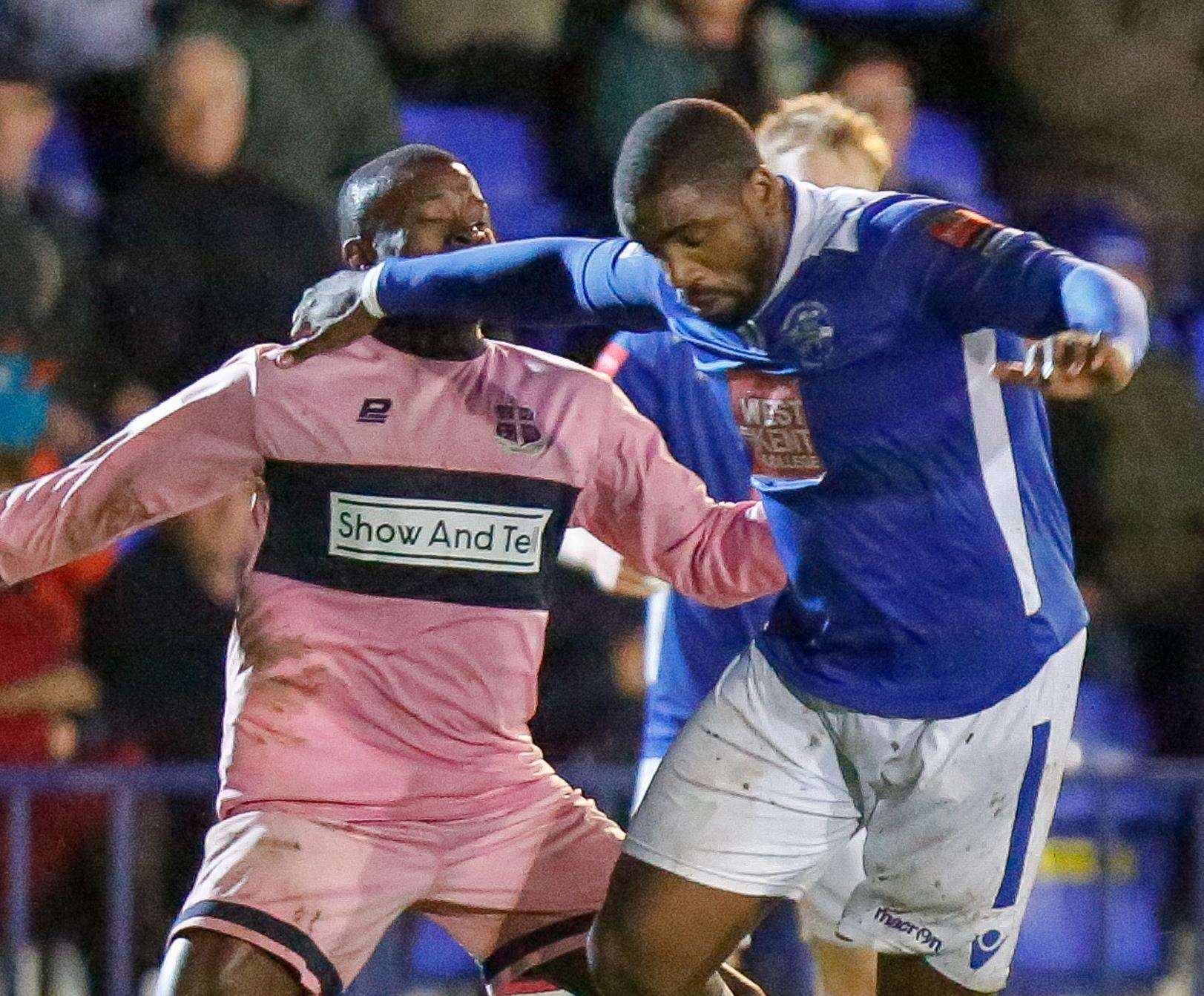 Nathan Elder, right, pictured in his Tonbridge days Picture: Matthew Walker