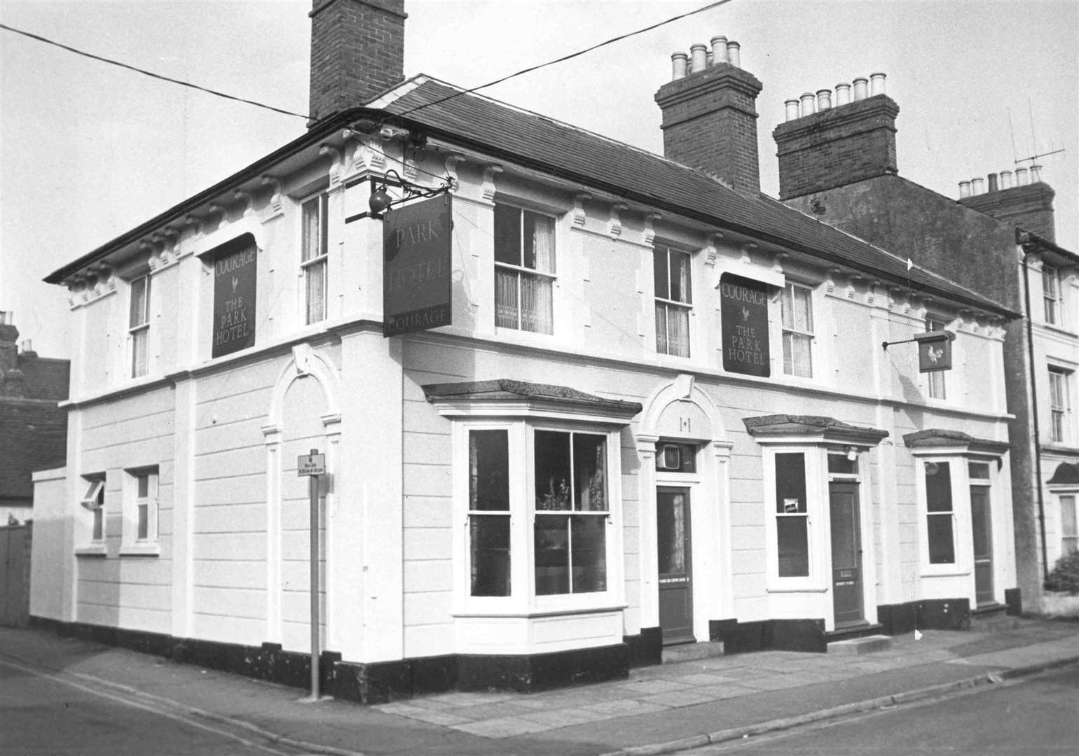 The Park Hotel in Ashford town centre, in 1971. Picture: Images of Ashford by Mike Bennett