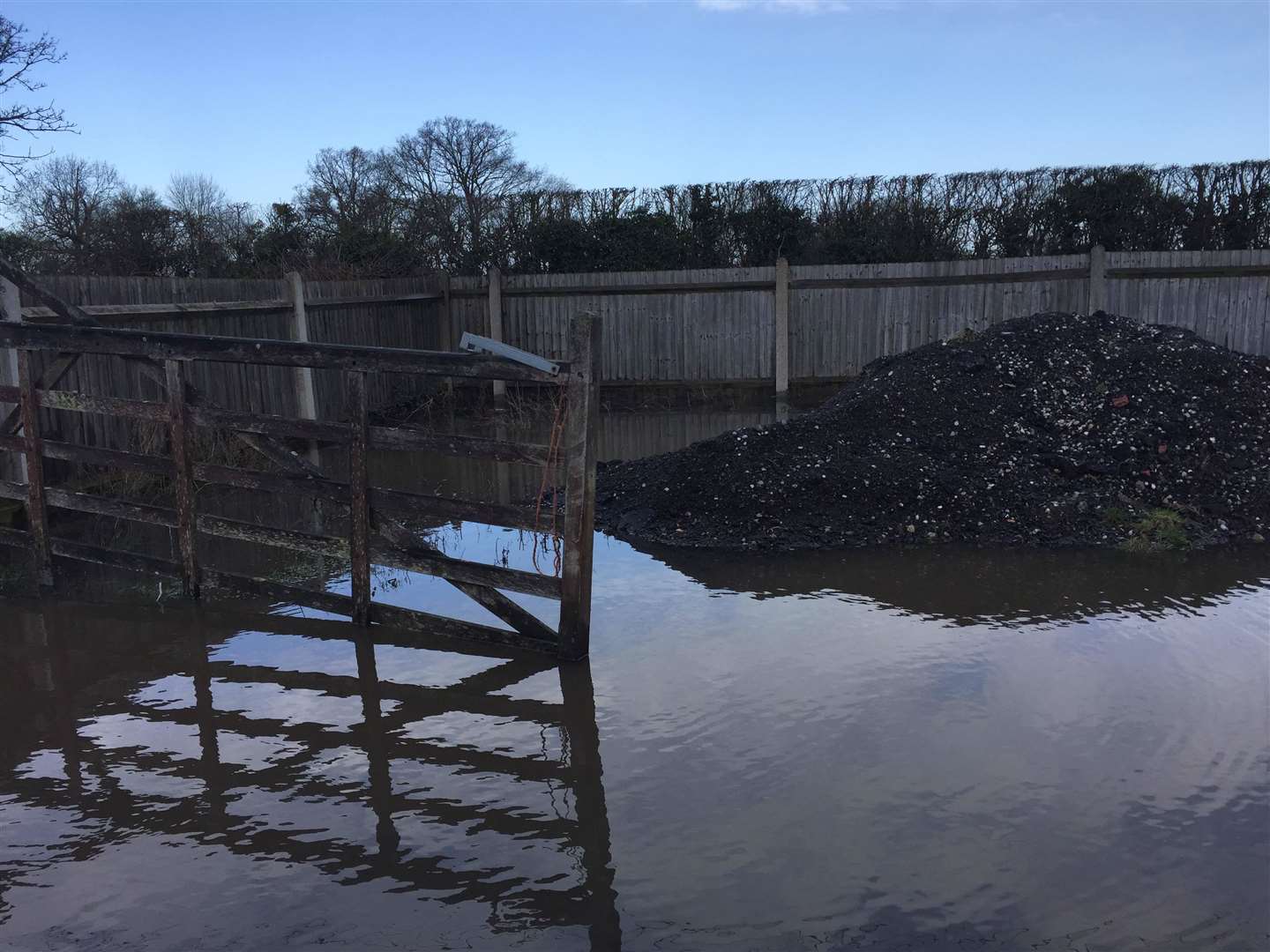 The flooding gets so bad that it shorts out the power in Mr Mallett's home